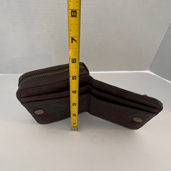 Sale!!! SARA BERMAN Sheep leather wallet  4” 1/2 x 4” 1/2 - Picture 5 of 13